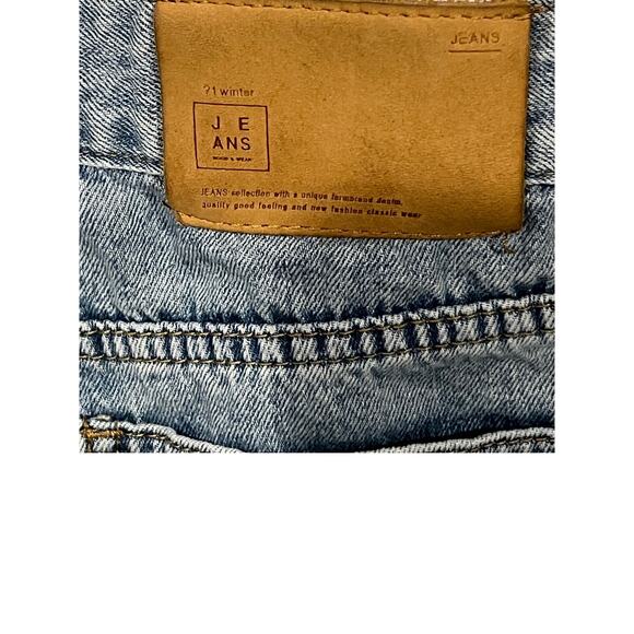 Jeans KenH 21 Winter Flared Baggy Blue Jeans Womans XL 30x24 - Picture 3 of 7